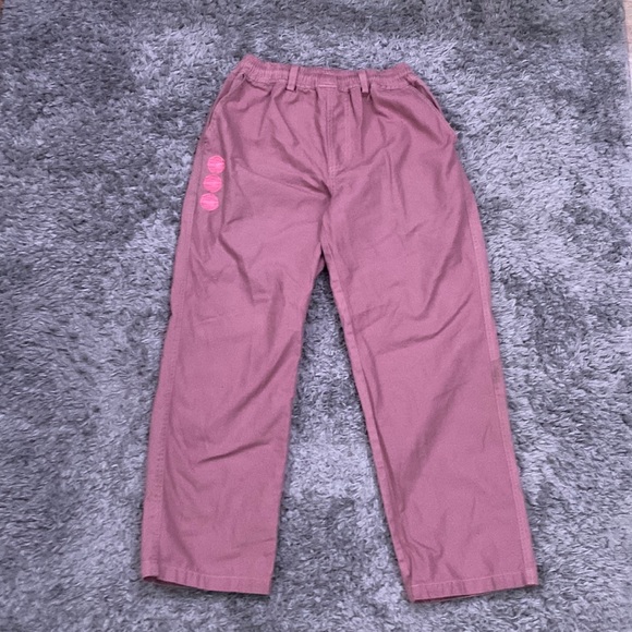 pink twill televisistar pants XS or 28-30 (Baggy) - Picture 1 of 6